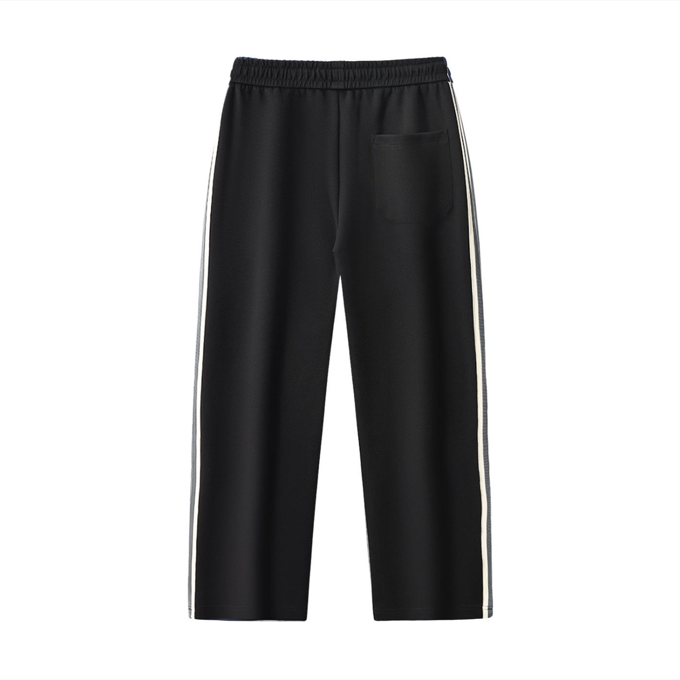 Heritage Contrast Side-Stripe Pants - Black