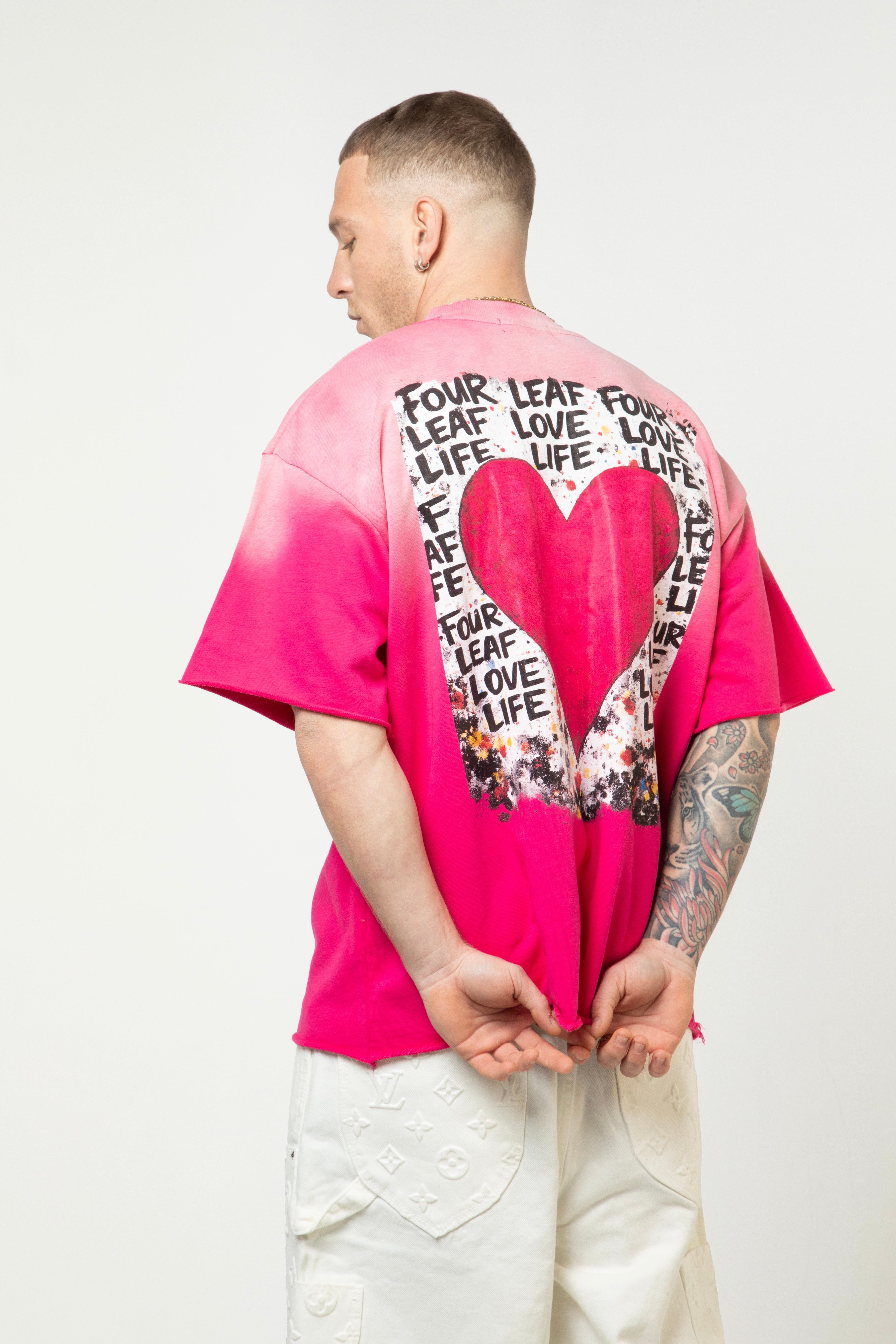 Love Life - Sun Fade Raw Edge T-Shirt