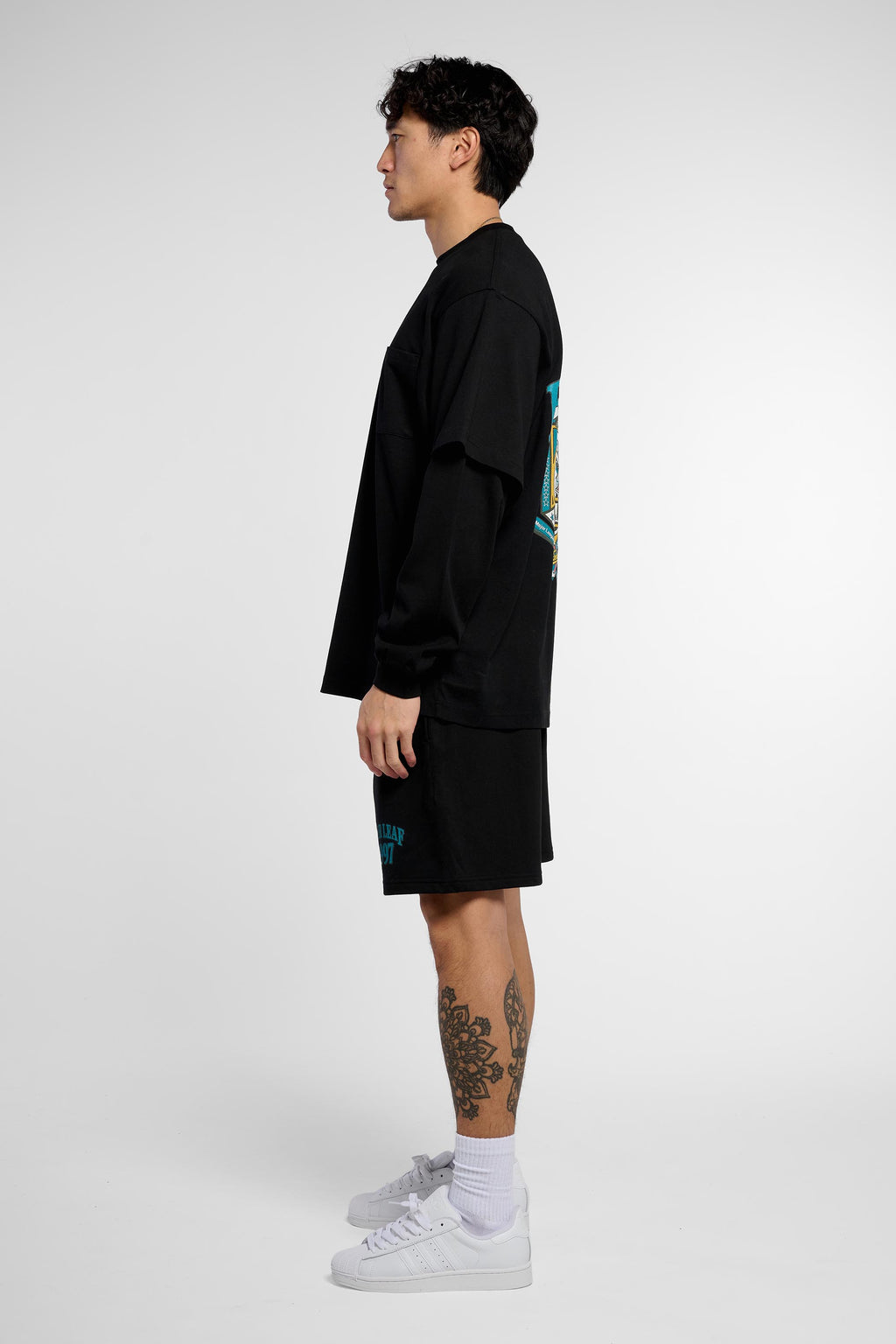 Miami Marlins layered long sleeve jersey