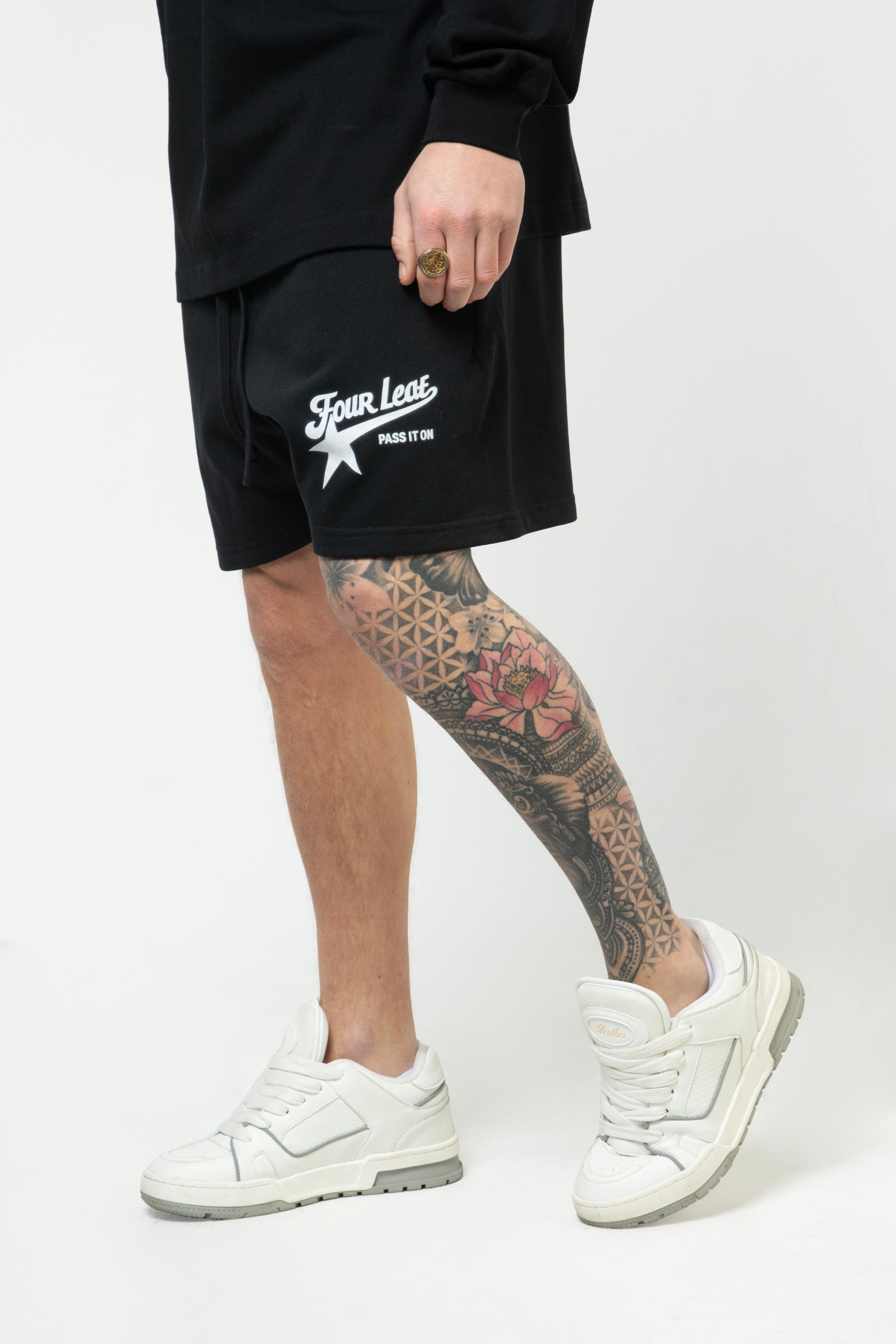 Pass It On Loose Fit Cotton Shorts