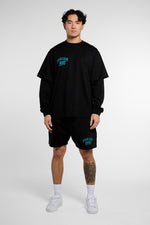 Miami Marlins layered long sleeve jersey