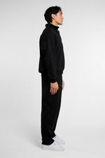 Straight Leg Track Pants - Black