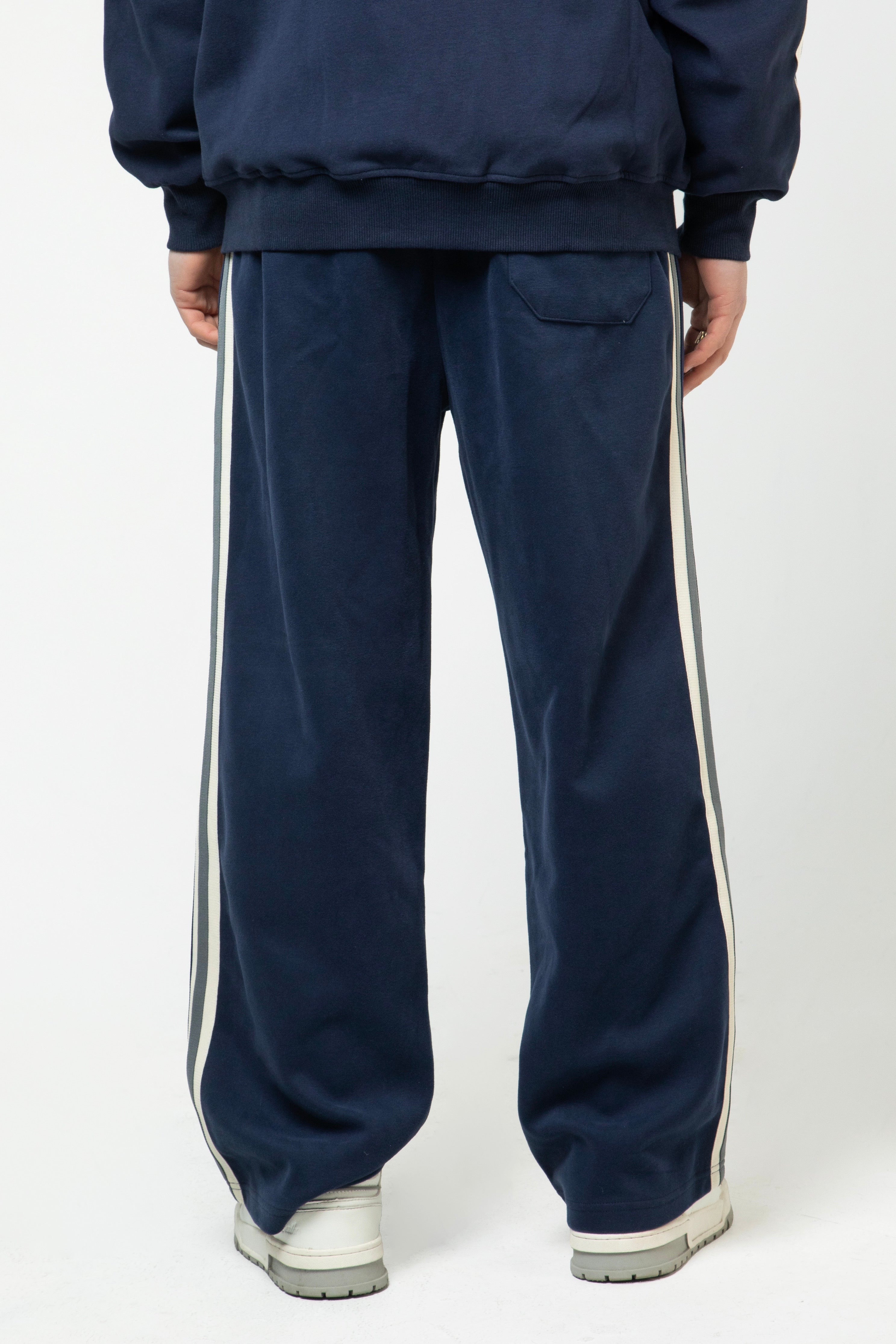 Heritage Contrast Side-Stripe Pants - Navy