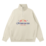 Quarter-Zip Drop Shoulder Sweatshirt