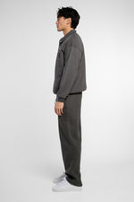 Straight Leg Track Pants - Dark Grey