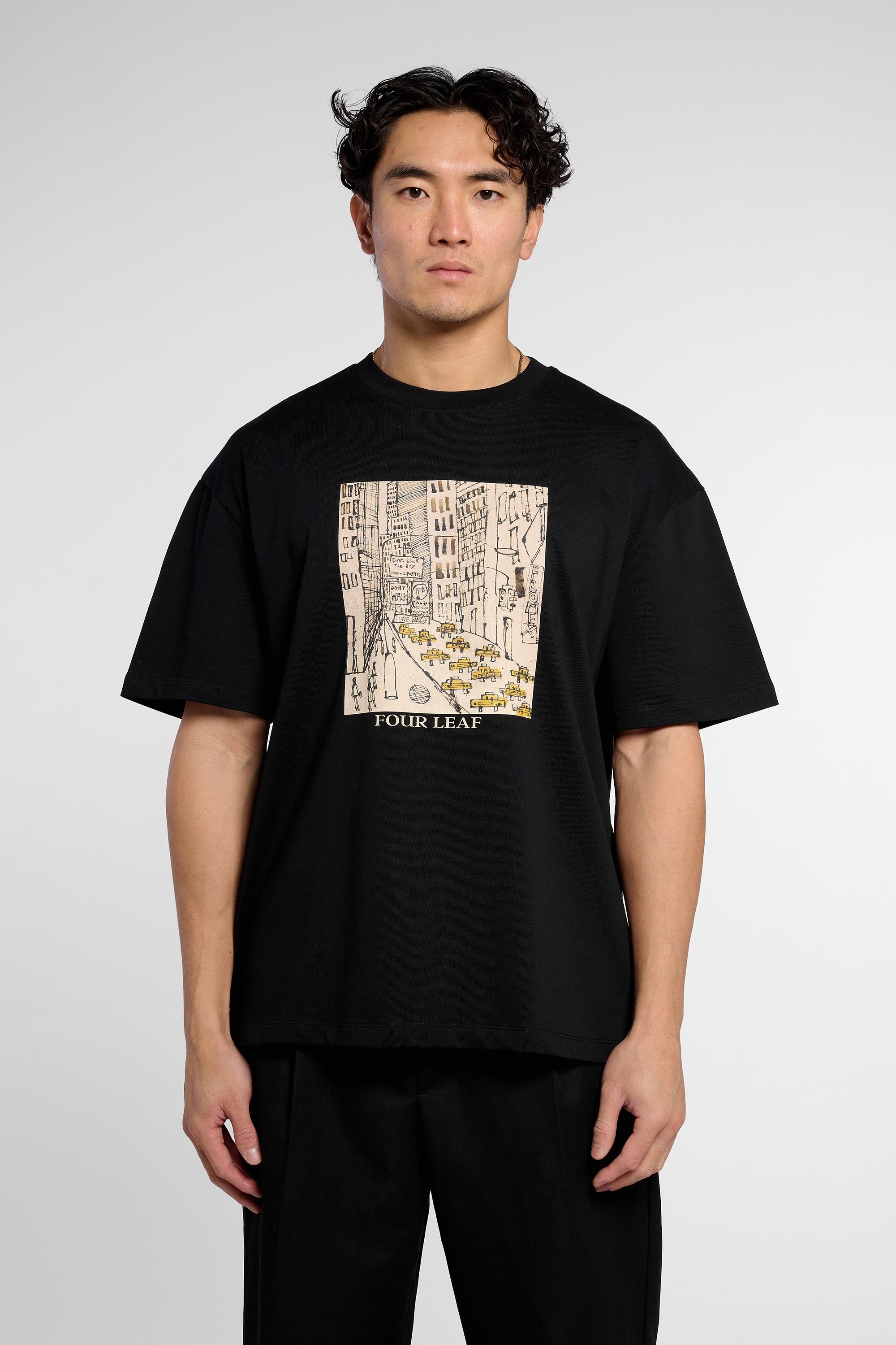 Sketch Taxi T-Shirt - Black