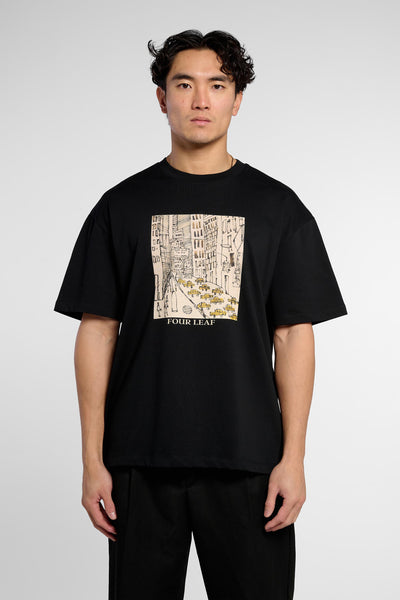 Sketch Taxi T-Shirt - Black