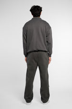 Straight Leg Track Pants - Dark Grey