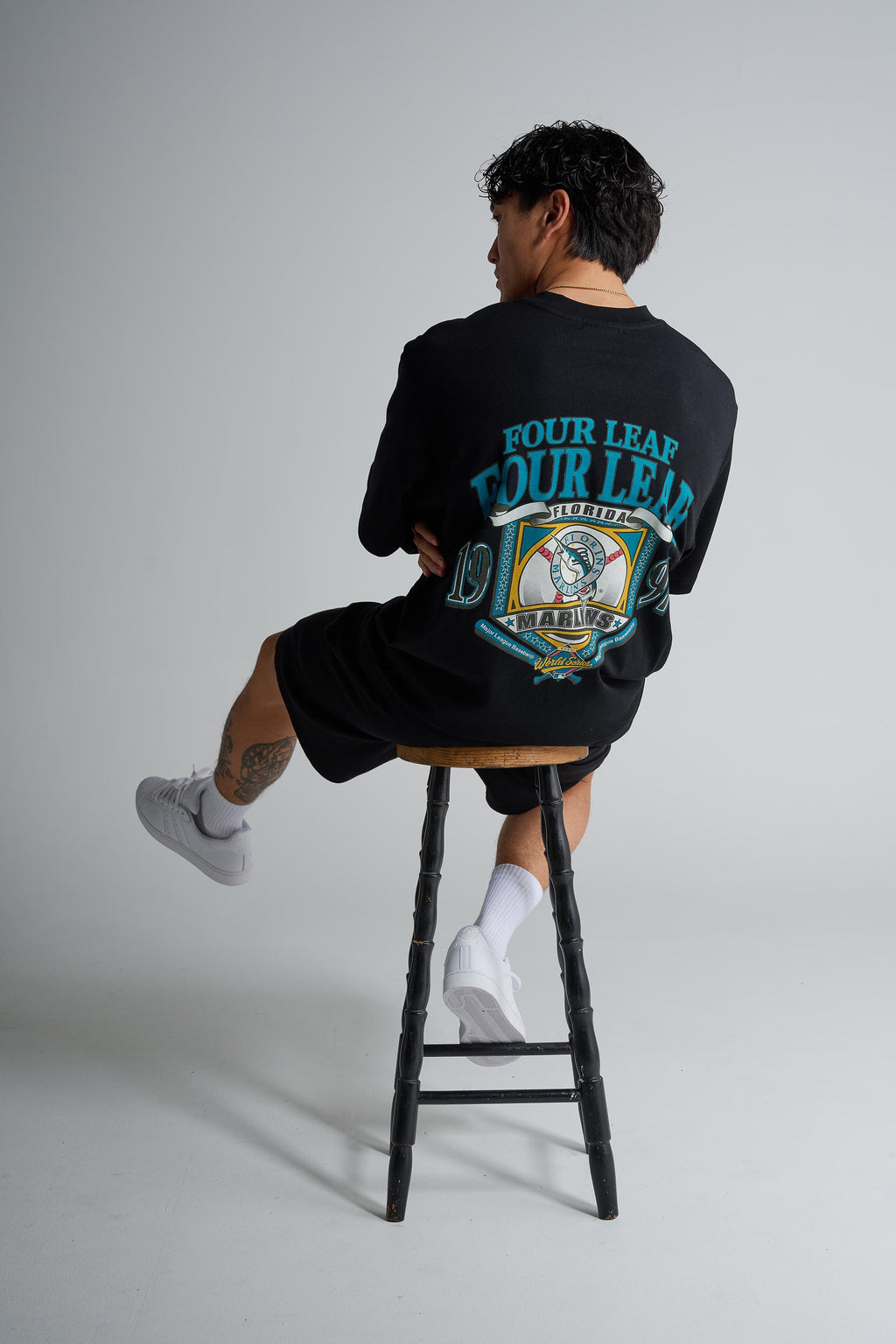 Miami Marlins layered long sleeve jersey