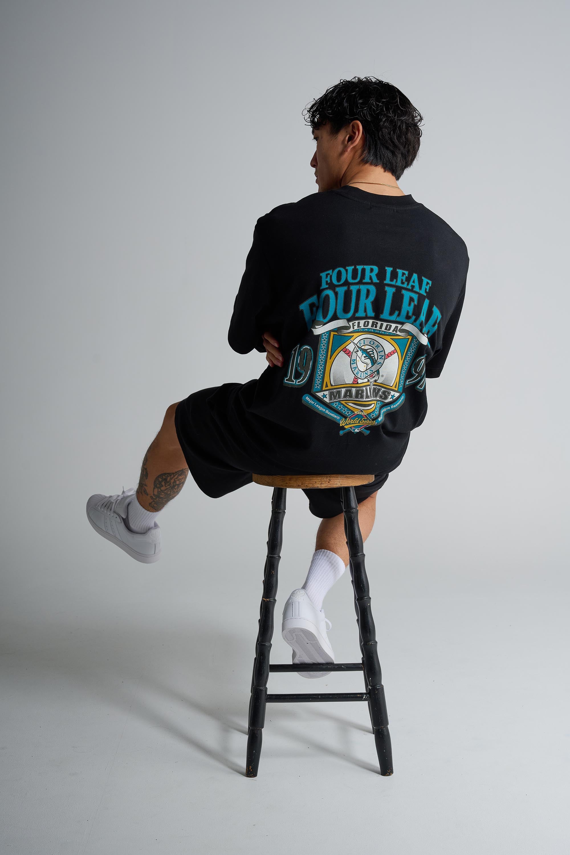 Miami Marlins layered long sleeve jersey