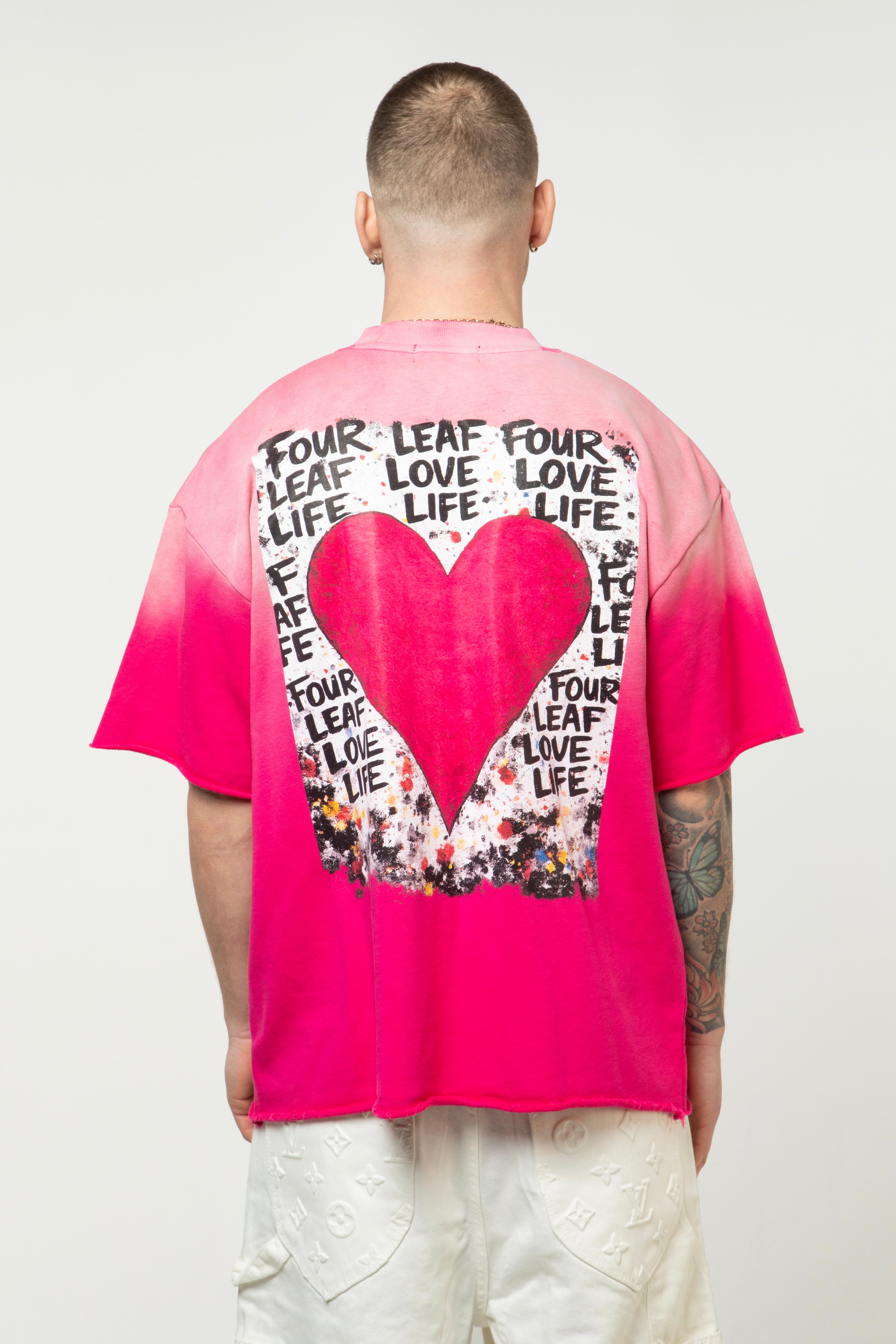 Love Life - Sun Fade Raw Edge T-Shirt