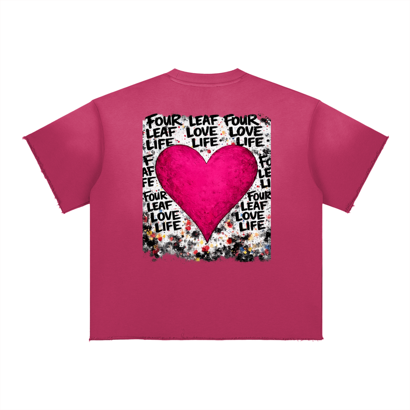 Love Life - Sun Fade Raw Edge T-Shirt
