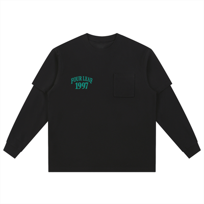 Miami Marlins layered long sleeve jersey