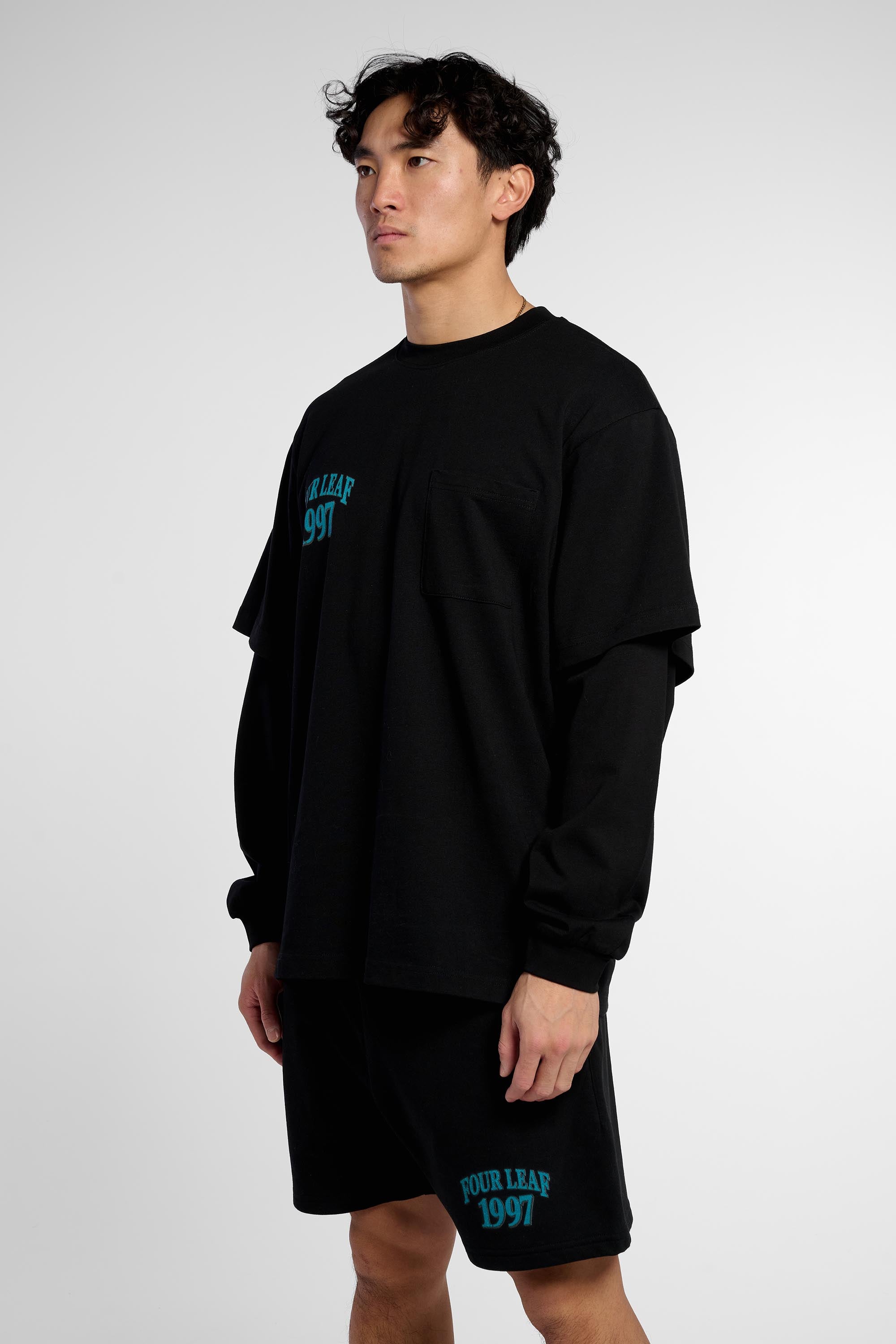 Miami Marlins layered long sleeve jersey