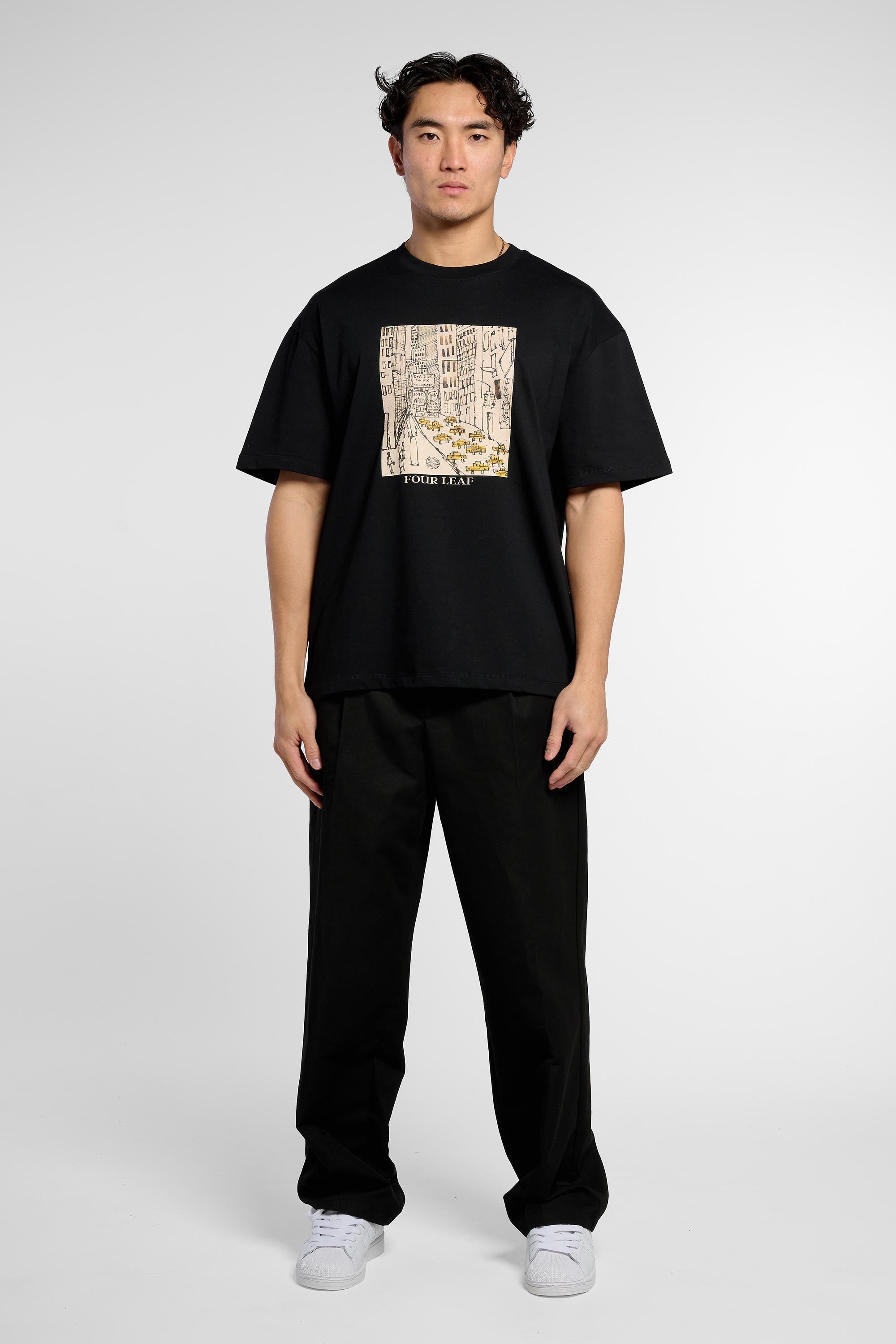 Sketch Taxi T-Shirt - Black