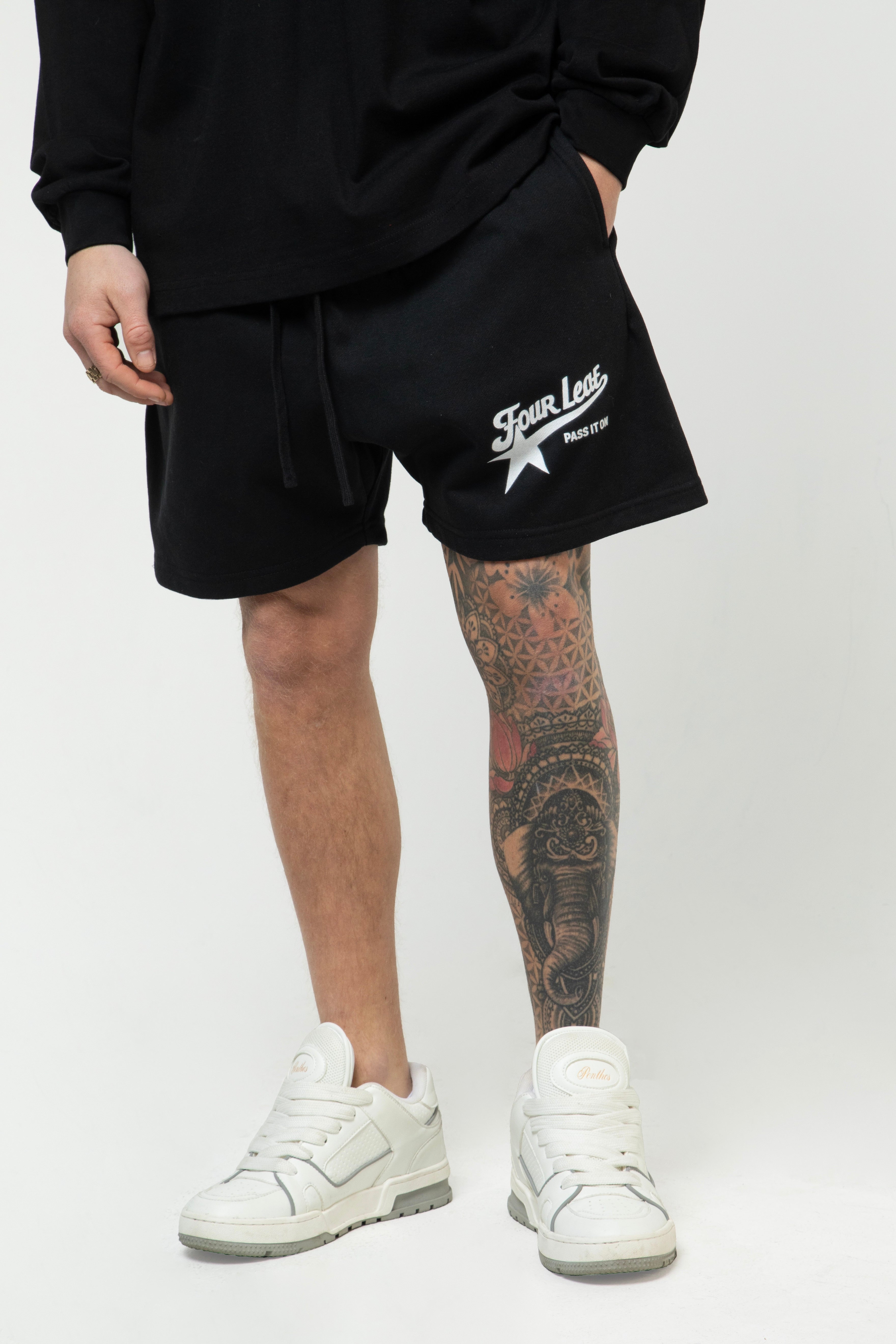 Pass It On Loose Fit Cotton Shorts