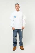 Social Media Is Fake Layered Long Sleeve Tee