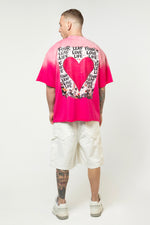 Love Life - Sun Fade Raw Edge T-Shirt