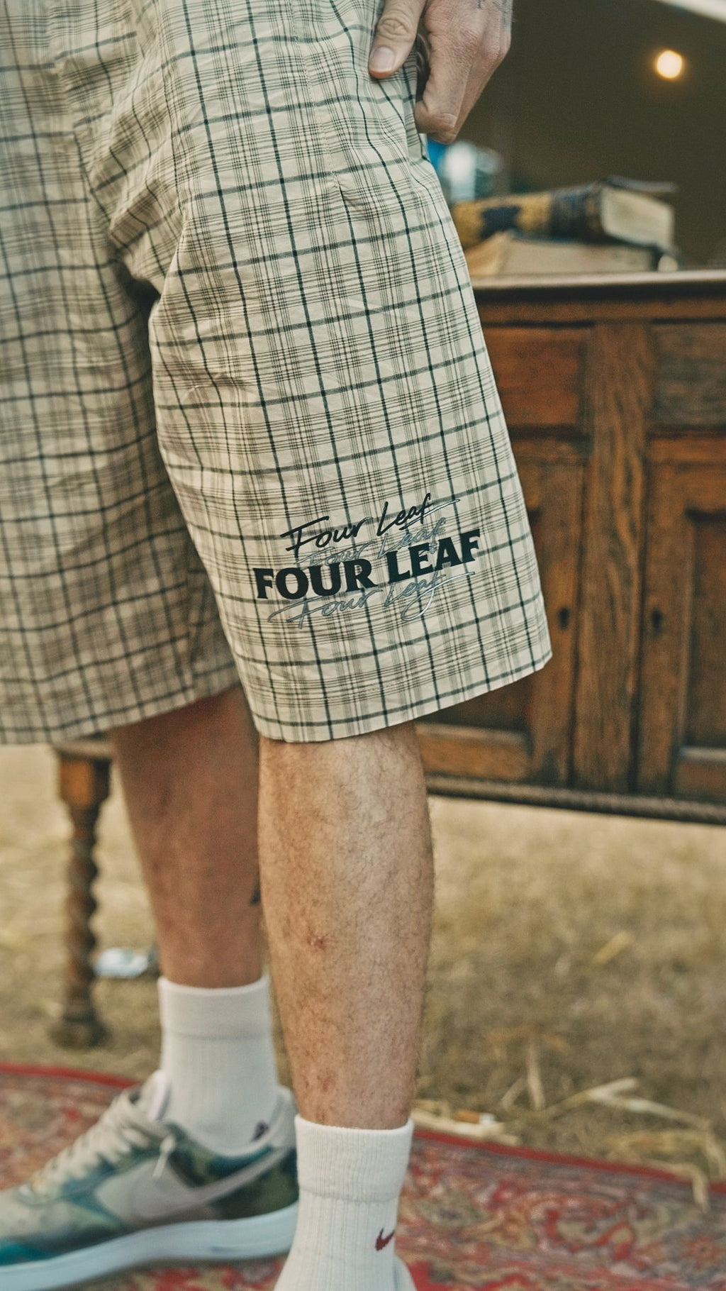 Plaid Wide Leg Shorts