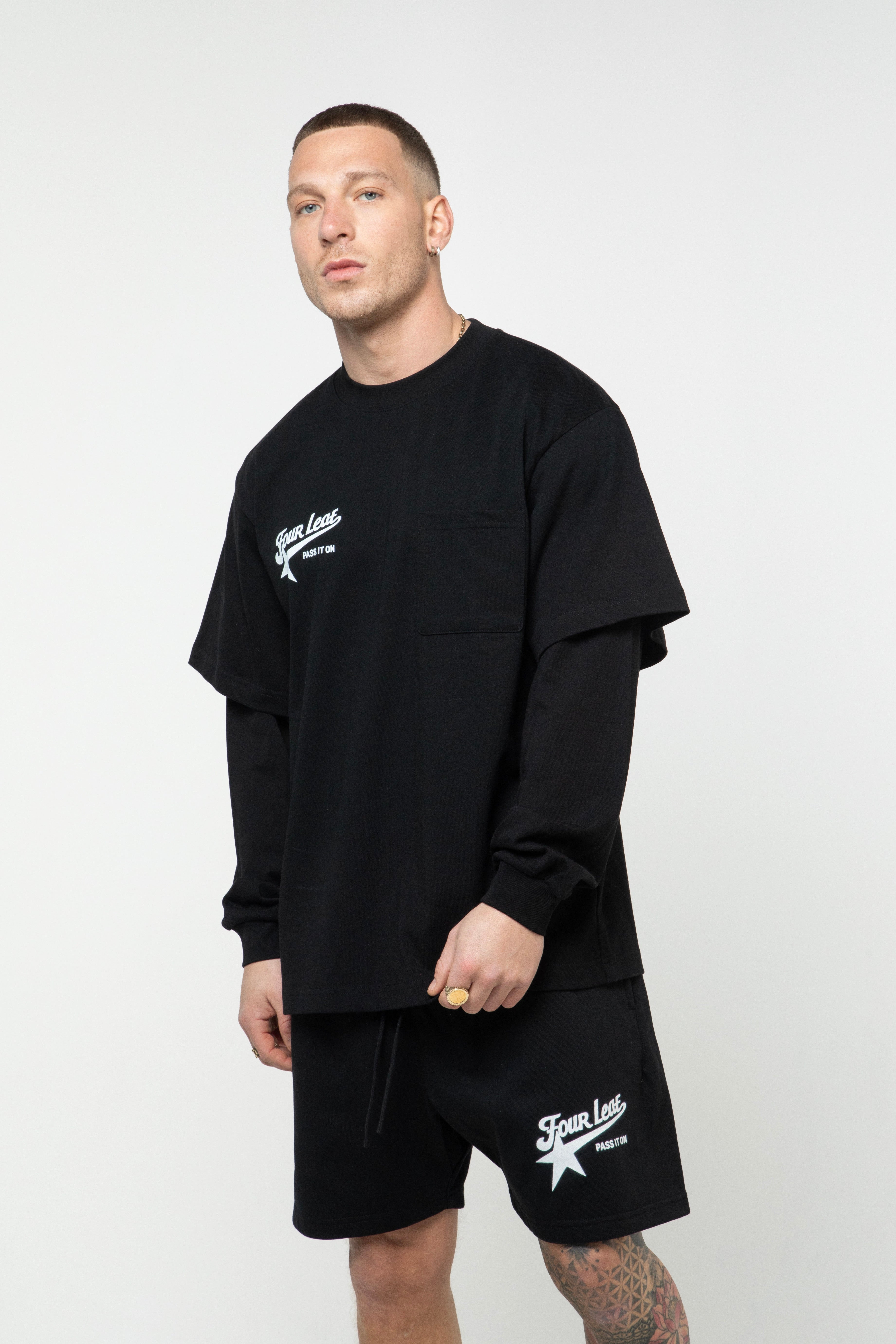 Pass It On Loose Fit Cotton Shorts