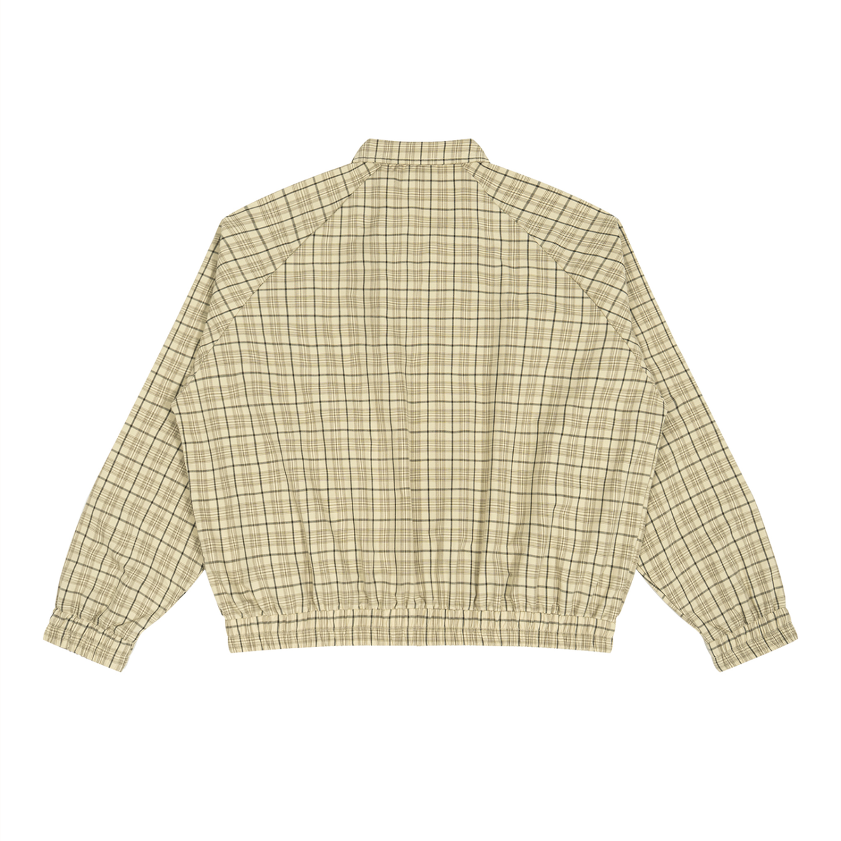Plaid Full-Zip Track Jacket