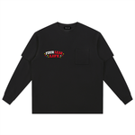 Bulls Layered Long Sleeve Tee - Black